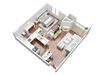 1 Bedroom floorplan 3D